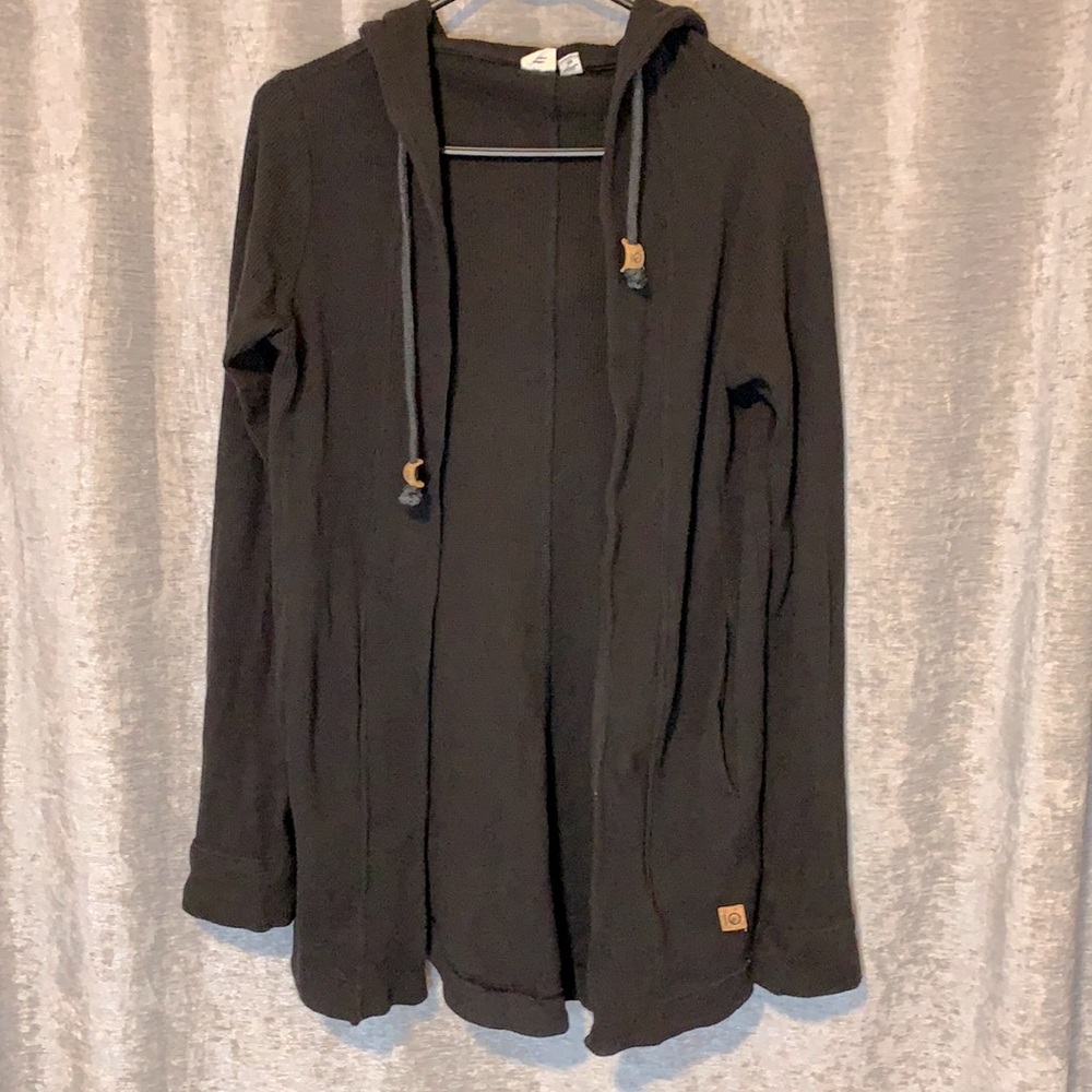 Tentree Waffle Pattern Hooded Women’s Cardigan